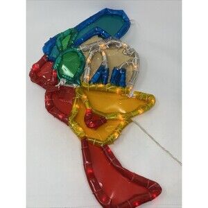 Vintage 1998 Donald Duck Miniature Light Sculpture Christmas Mickey Unlimited